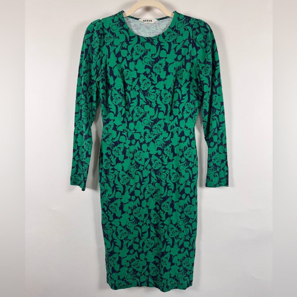 Boden Ottilie Ponte Dress Womens 6L Floral Career Fitted Work Office Career